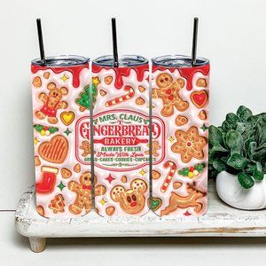 Glow In The Dark Gingerbread Christmas 20oz Tumbler